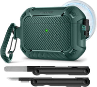 AirPods Case with Lock & Keychain & Cleaner Kit