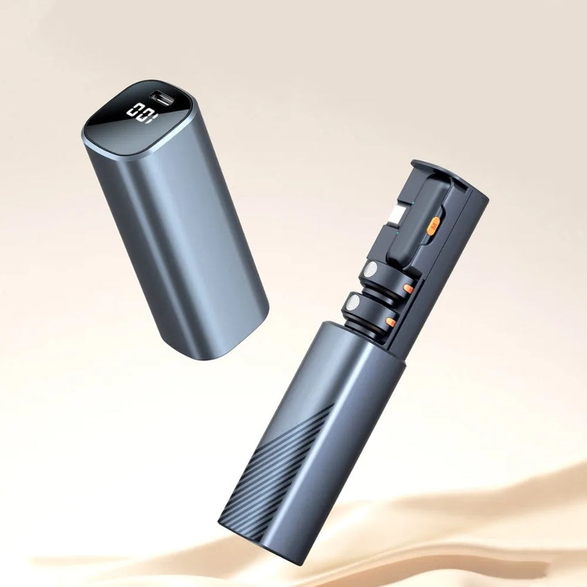 S53 Latest wireless lavalier microphone magnetic suction model for mobile live streaming, interview microphone noise reduction