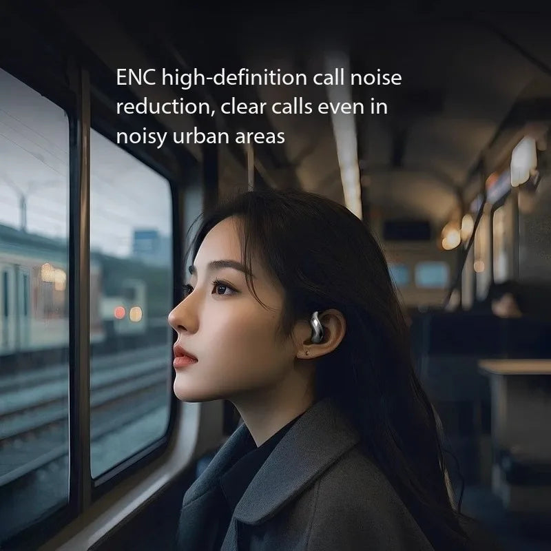 AI Translation Intelligent Open Earphone OWS Bluetooth 6.0 Ultra Long Battery Life ENC Noise Cancelling Sports Office Earphones